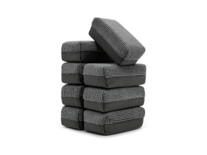 THE COLLECTION Barrier Sponge 8-Pack Dark Grey - 9x4x3cm