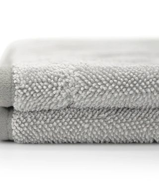 Alternative view of THE COLLECTION Striped 2.0 950GSM Light Grey - 50x80cm